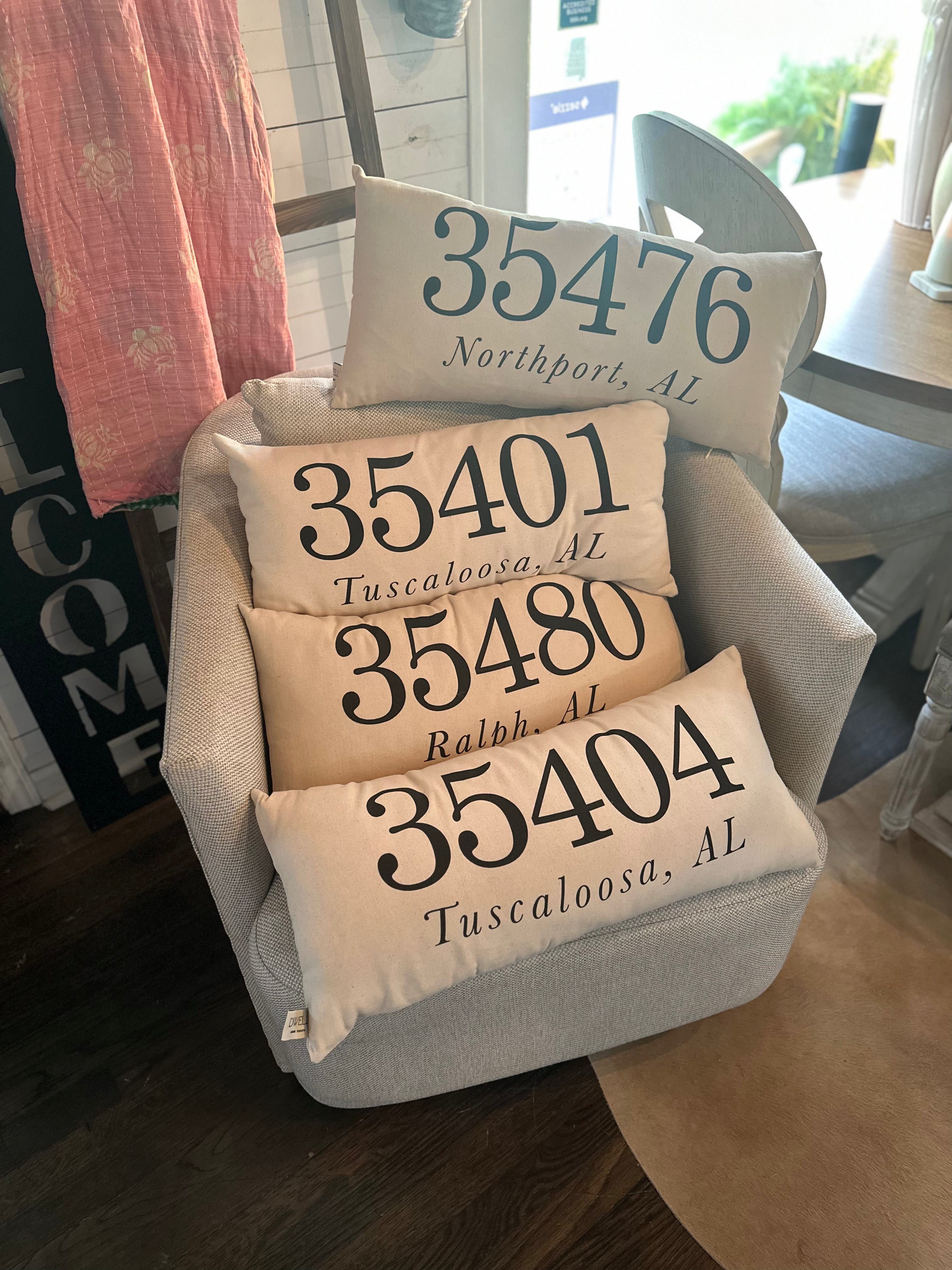 Pillows with zip codes hotsell