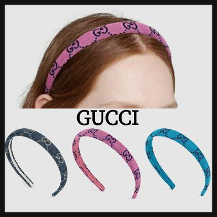 Gucci gg Denim Headband in Blue