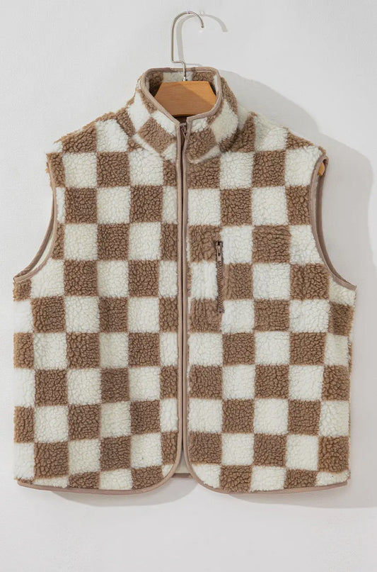 Checkered vest