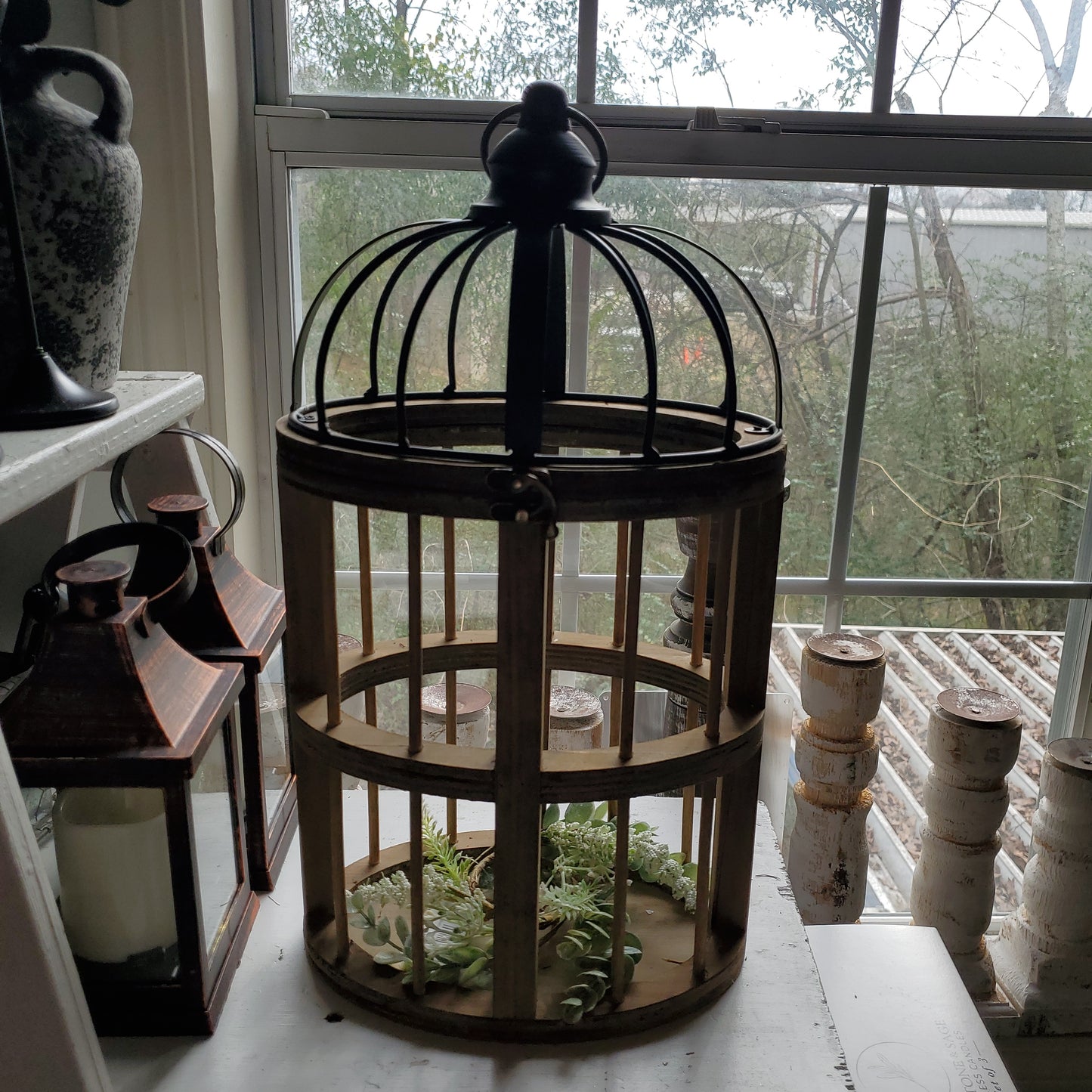 West Baden Oval Birdcage Lantern