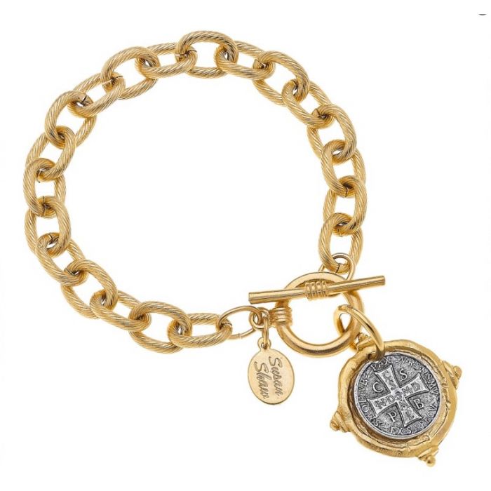 Susan Shaw Benedict Cross Toggle Bracelet