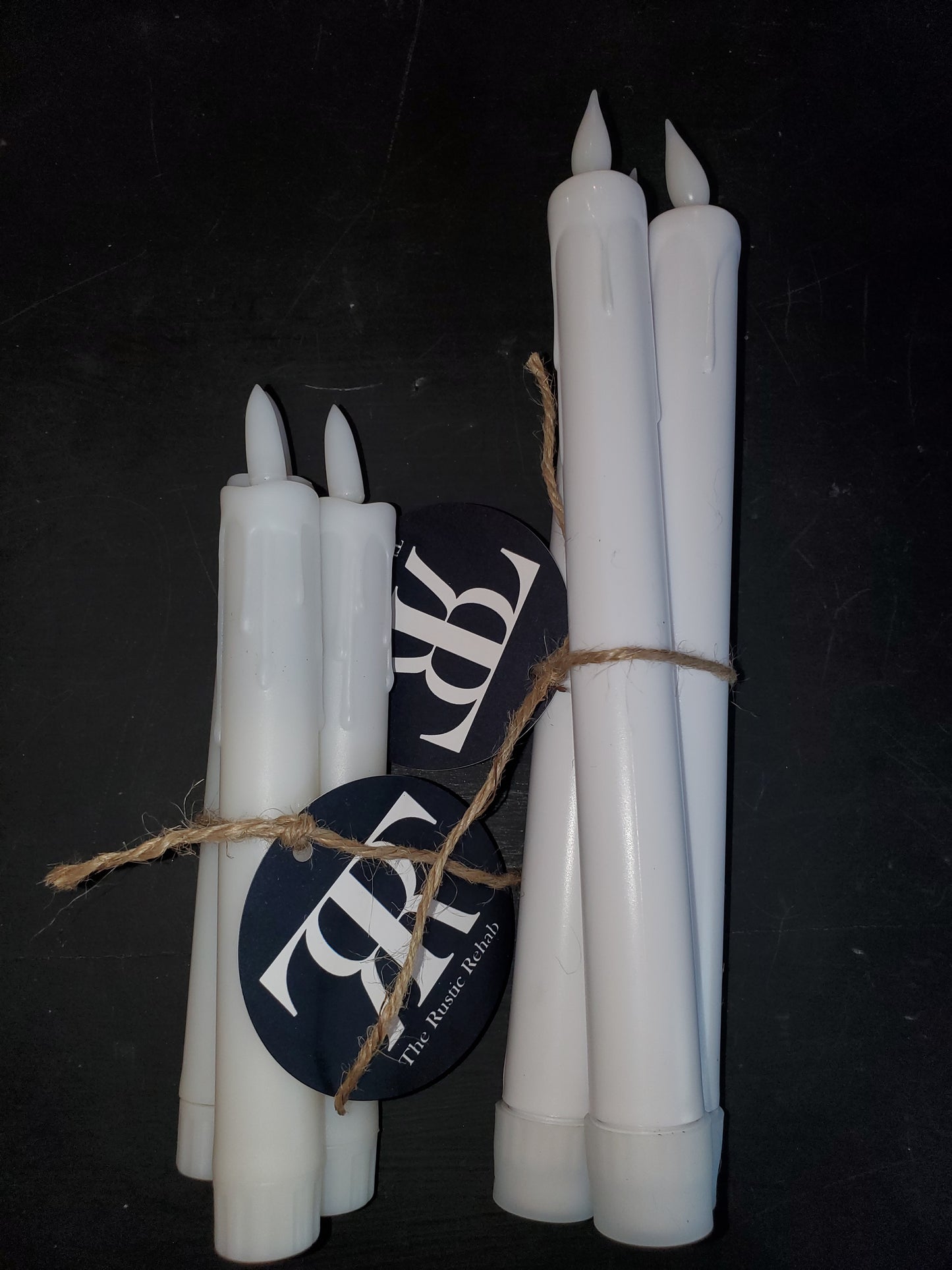 Flameless Taper Candles (set of 3)