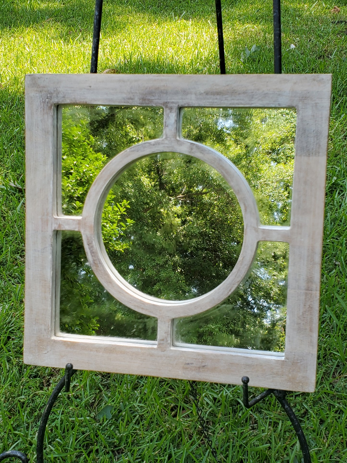 Small Square Multipane Mirror