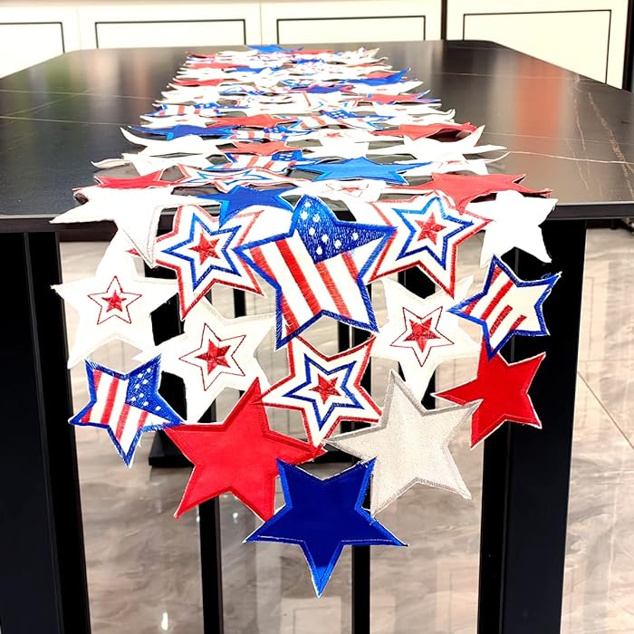 Patriotic Star Table Runner