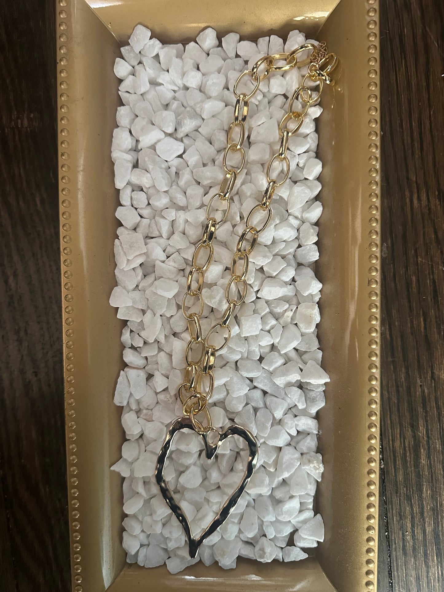 Chain heart necklace