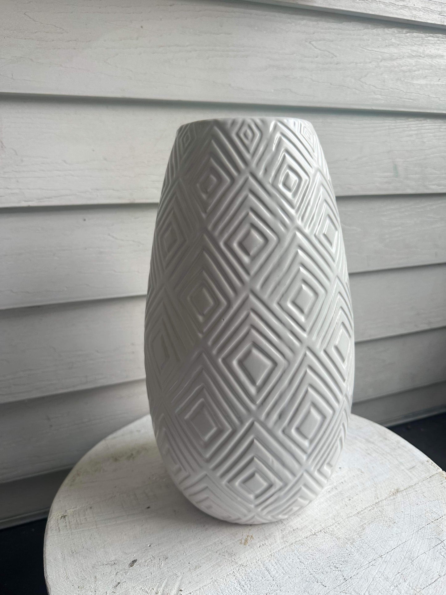 Diamond Pattern Vase