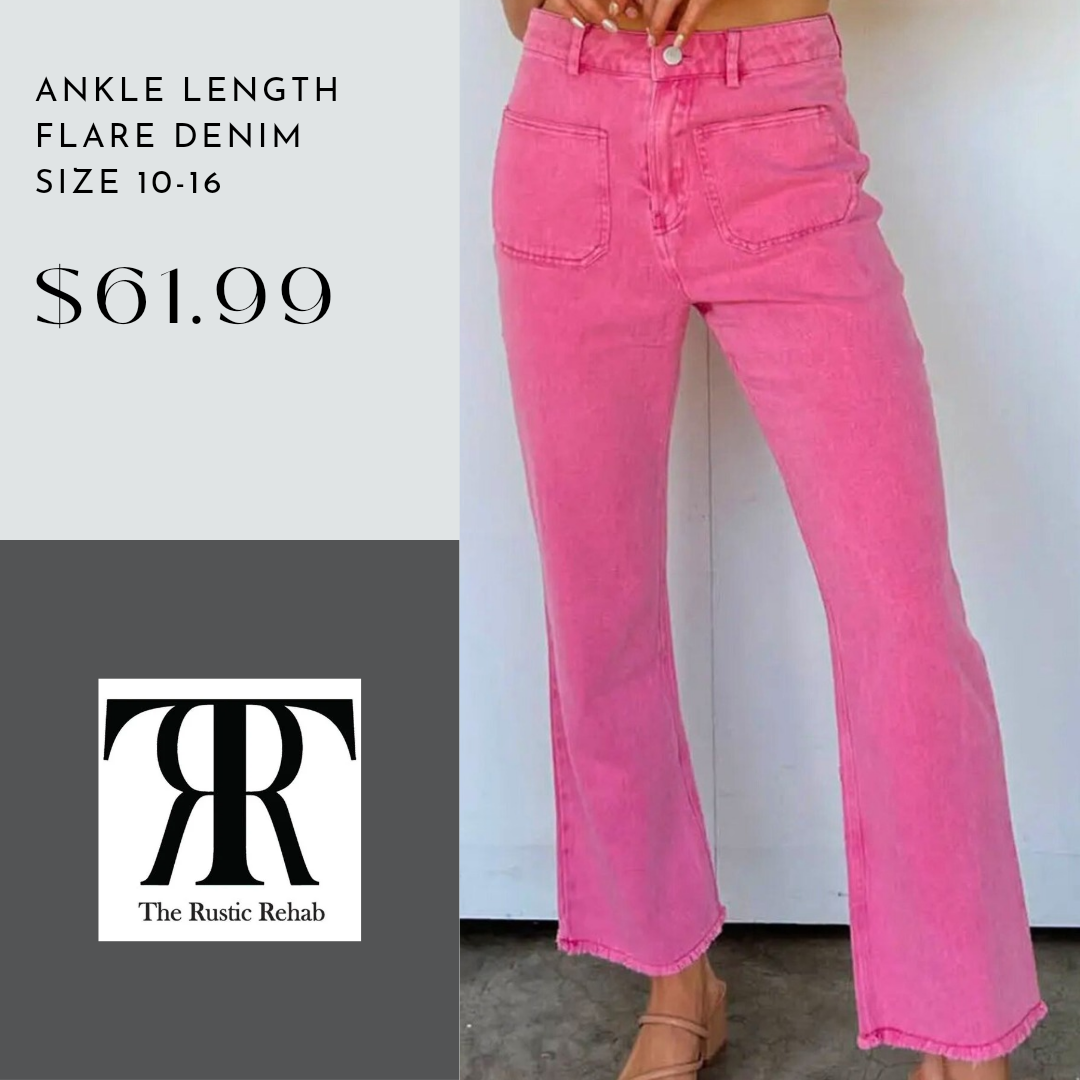 Ankle Length Flare Denim