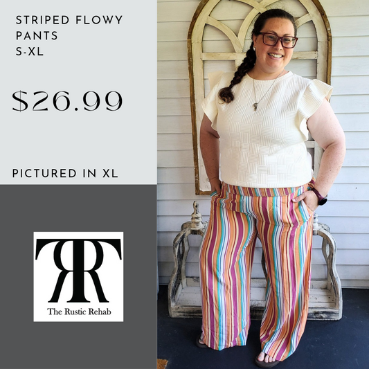 Striped Flowy Pants