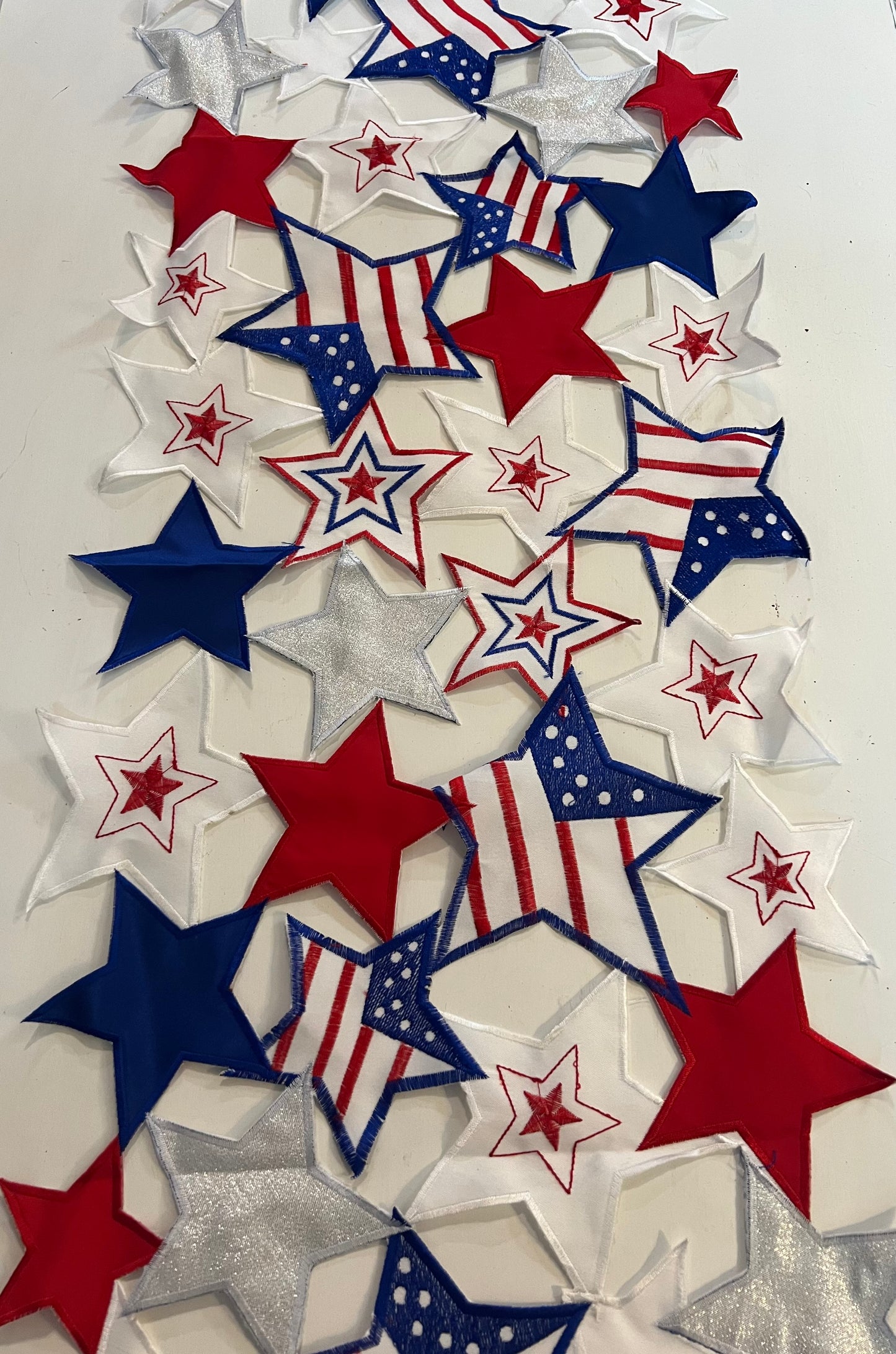 Patriotic Star Table Runner