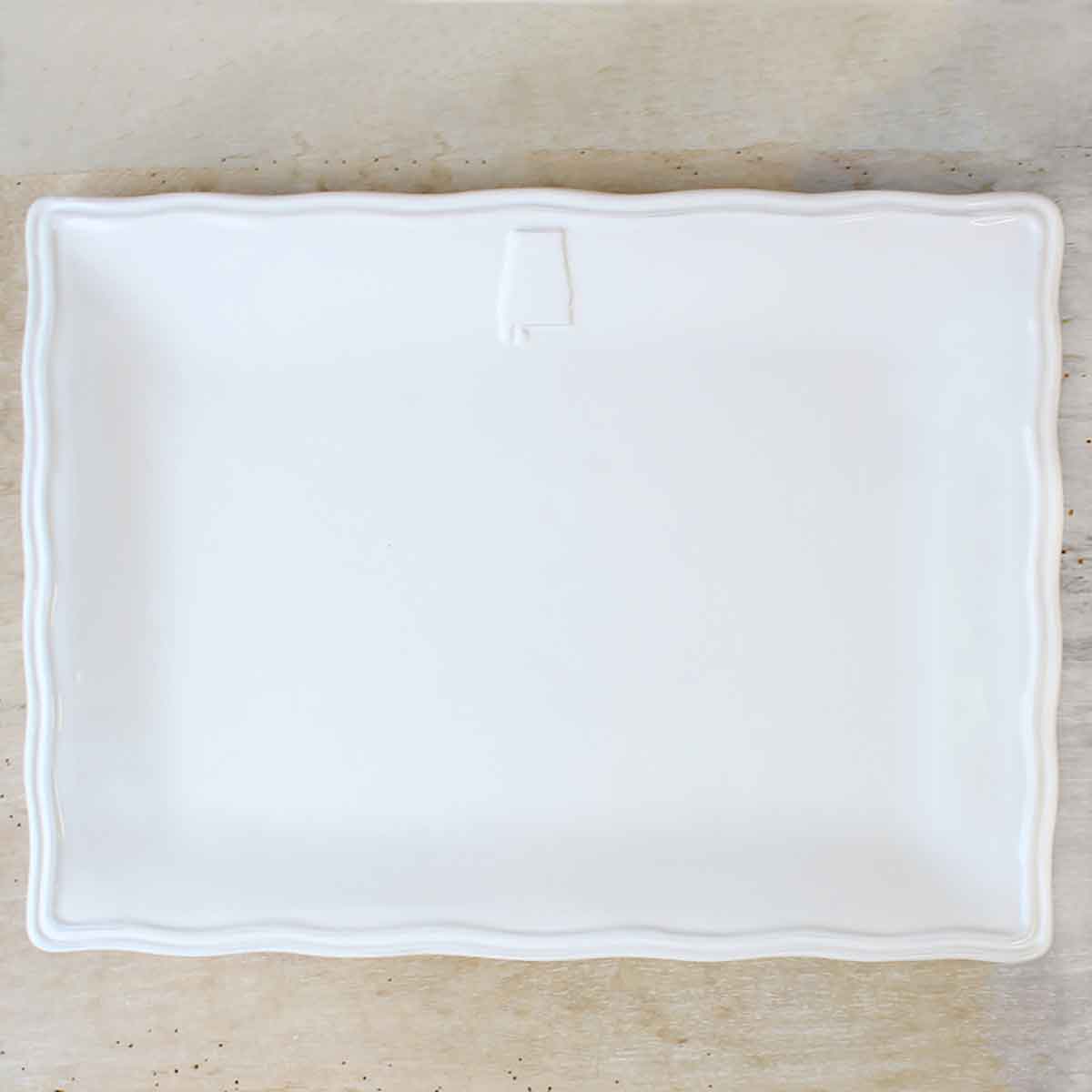 White Alabama Platter, Rectangle